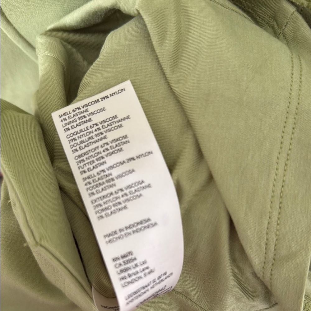 Maeve Lime Green Scalloped Mini Dress - Picture 6 of 6